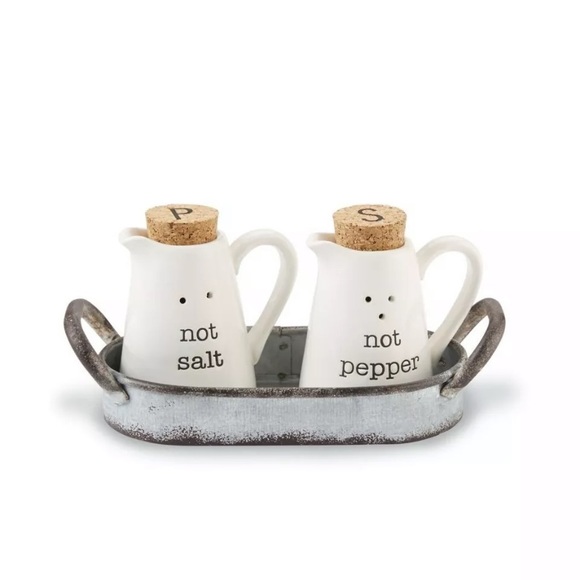 Mudpie 5 piece salt and pepper set - Picture 1 of 2